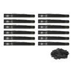 Equinox Electric Confetti Cannon 50cm Black Slow-Fall Confetti (CONF50BLK) - pack of 12