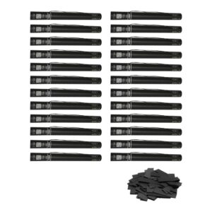 Equinox Electric Confetti Cannon 50cm Black Slow-Fall Confetti (CONF50BLK) - pack of 24