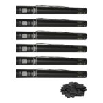 Equinox Electric Confetti Cannon 50cm Black Slow-Fall Confetti (CONF50BLK) - pack of 6