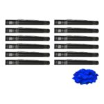 Equinox Electric Confetti Cannon 50cm Blue Metallic PVC (CONF50BM) - pack of 12