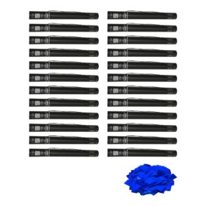 Equinox Electric Confetti Cannon 50cm Blue Metallic PVC (CONF50BM) - pack of 24