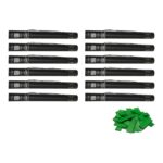 Equinox Electric Confetti Cannon 50cm Dark Green Slow-Fall Confetti (CONF50DG) - pack of 12