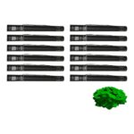 Equinox Electric Confetti Cannon 50cm Green Metallic PVC Confetti (CONF50GM) - pack of 12