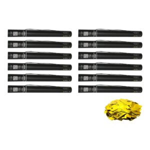 Equinox Electric Confetti Cannon 50cm Gold Metallic PVC (CONF50GO) - pack of 12