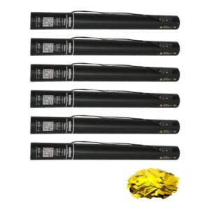 Equinox Electric Confetti Cannon 50cm Gold Metallic PVC (CONF50GO) - pack of 6