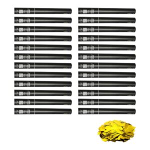 Equinox Handheld Confetti Cannon 50cm Gold Metallic - pack of 24