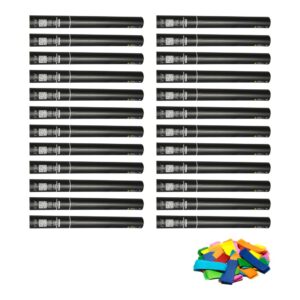 Equinox Handheld Confetti Cannon 50cm Multicoloured - pack of 24