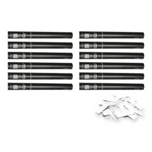 Equinox Handheld Confetti Cannon 50cm White - pack of 12