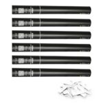 Equinox Handheld Confetti Cannon 50cm White - pack of 6