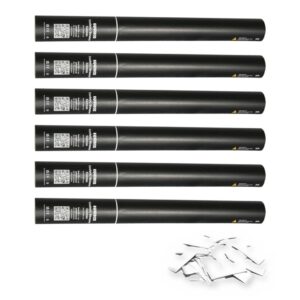 Equinox Handheld Confetti Cannon 50cm White - pack of 6