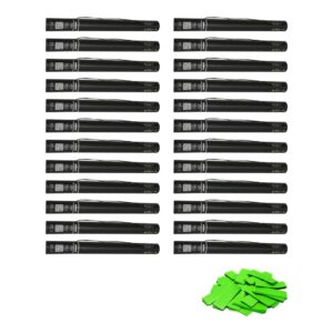 Equinox Electric Confetti Cannon 50cm Light Green Slow-Fall (CONF50LG) - pack of 24