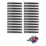 Equinox Electric Confetti Cannon 50cm Multicoloured Metallic PVC (CONF50MM) - pack of 24