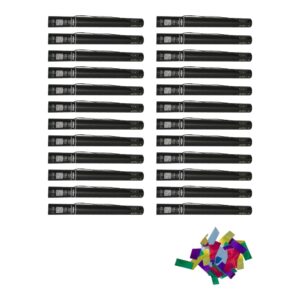 Equinox Electric Confetti Cannon 50cm Multicoloured Metallic PVC (CONF50MM) - pack of 24