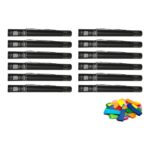 Equinox Electric Confetti Cannon 50cm Multicoloured Slow-Fall Confetti (CONF50MU) - pack of 12