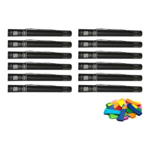 Equinox Electric Confetti Cannon 50cm Multicoloured Slow-Fall Confetti (CONF50MU) - pack of 12