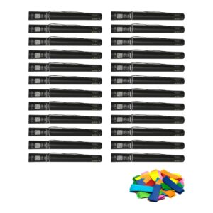 Equinox Electric Confetti Cannon 50cm Multicoloured Slow-Fall Confetti (CONF50MU) - pack of 24