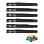 Equinox Electric Confetti Cannon 50cm Multicoloured Slow-Fall Confetti (CONF50MU) - pack of 6
