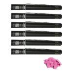 Equinox Electric Confetti Cannon 50cm Pink Slow-Fall Confetti (CONF50PI) - pack of 6
