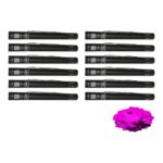 Equinox Electric Confetti Cannon 50cm Pink Metallic PVC Confetti (CONF50PM) - pack of 12