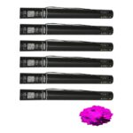 Equinox Electric Confetti Cannon 50cm Pink Metallic PVC Confetti (CONF50PM) - pack of 6