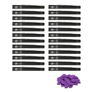 Equinox Electric Confetti Cannon 50cm Purple Slow-Fall Confetti (CONF50PU) - pack of 24