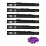 Equinox Electric Confetti Cannon 50cm Purple Slow-Fall Confetti (CONF50PU) - pack of 6
