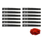 Equinox Electric Confetti Cannon 50cm Red Metallic PVC 55mmØ (CONF50RM) - pack of 12