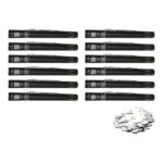 Equinox Electric Confetti Cannon 50cm Silver Metallic PVC Confetti (CONF50SI) - pack of 12