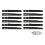 Equinox Electric Confetti Cannon 50cm White and Silver Metallic PVC (CONF50WS) - pack of 12