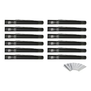 Equinox Electric Confetti Cannon 50cm White and Silver Metallic PVC (CONF50WS) - pack of 12