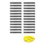 Equinox Electric Confetti Cannon 50cm Yellow Slow-Fall Confetti (CONF50Y) - pack of 24