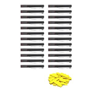 Equinox Electric Confetti Cannon 50cm Yellow Slow-Fall Confetti (CONF50Y) - pack of 24