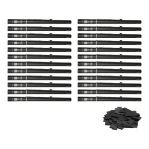 Equinox Electric Confetti Cannon 80cm Black 55mmØ (CONF80BLK) - pack of 24