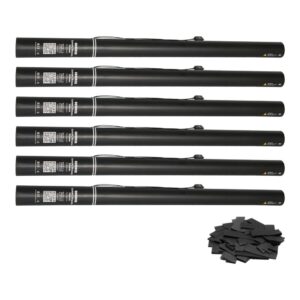 Equinox Electric Confetti Cannon 80cm Black 55mmØ (CONF80BLK) - pack of 6