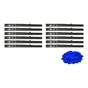 Equinox Electric Confetti Cannon 80cm Blue Metallic PVC 55mmØ (CONF80BM) - pack of 12