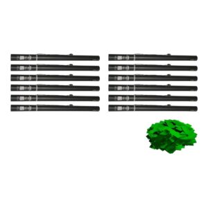 Equinox Electric Confetti Cannon 80cm Green Metallic PVC 55mmØ (CONF80GM) - pack of 12