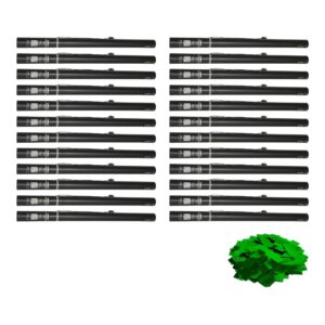 Equinox Electric Confetti Cannon 80cm Green Metallic PVC 55mmØ (CONF80GM) - pack of 24