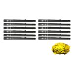 Equinox Electric Confetti Cannon 80cm Gold Metallic PVC 55mmØ (CONF80GO) - pack of 12