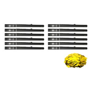 Equinox Electric Confetti Cannon 80cm Gold Metallic PVC 55mmØ (CONF80GO) - pack of 12