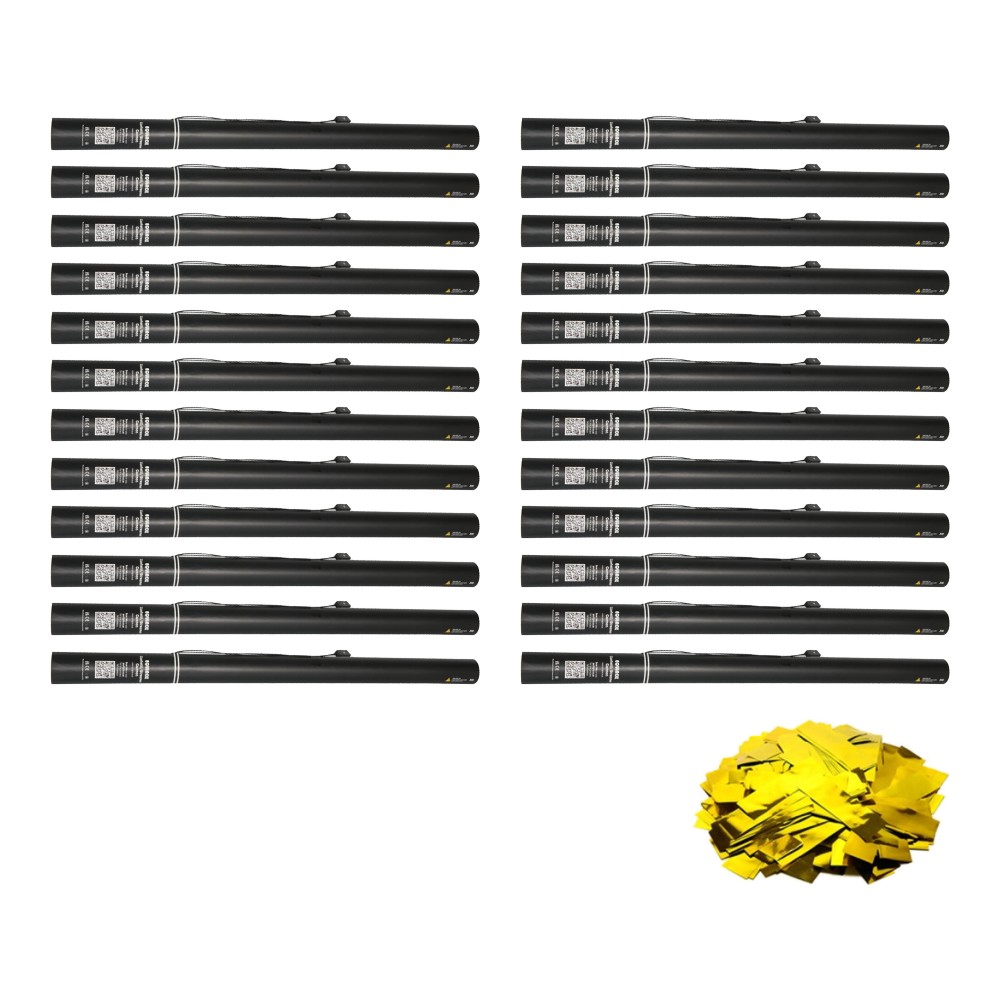 Equinox Electric Confetti Cannon 80cm Gold Metallic PVC 55mmØ (CONF80GO) (Pack of 24) Equinox Electric Confetti Cannon 80cm Gold Metallic PVC 55mmØ (CONF80GO) - pack of 24