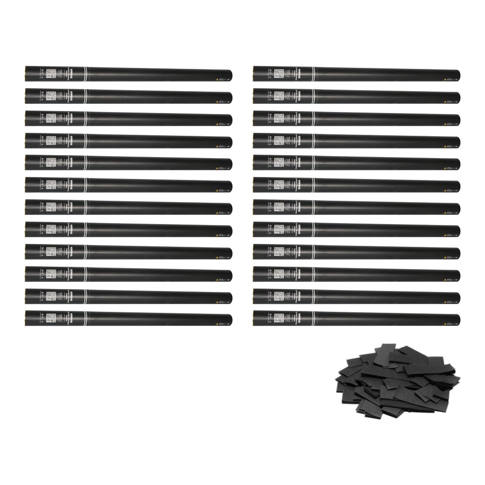 Equinox Handheld Confetti Cannon 80cm Black (Pack of 24) Equinox Handheld Confetti Cannon 80cm Black - pack of 24