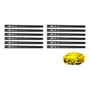 Equinox Handheld Confetti Cannon 80cm Gold Metallic - pack of 12