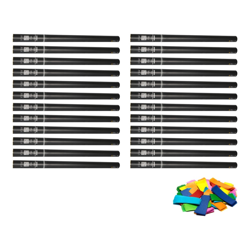Equinox Handheld Confetti Cannon 80cm Multicoloured (Pack of 24) Equinox Handheld Confetti Cannon 80cm Multicoloured - pack of 24