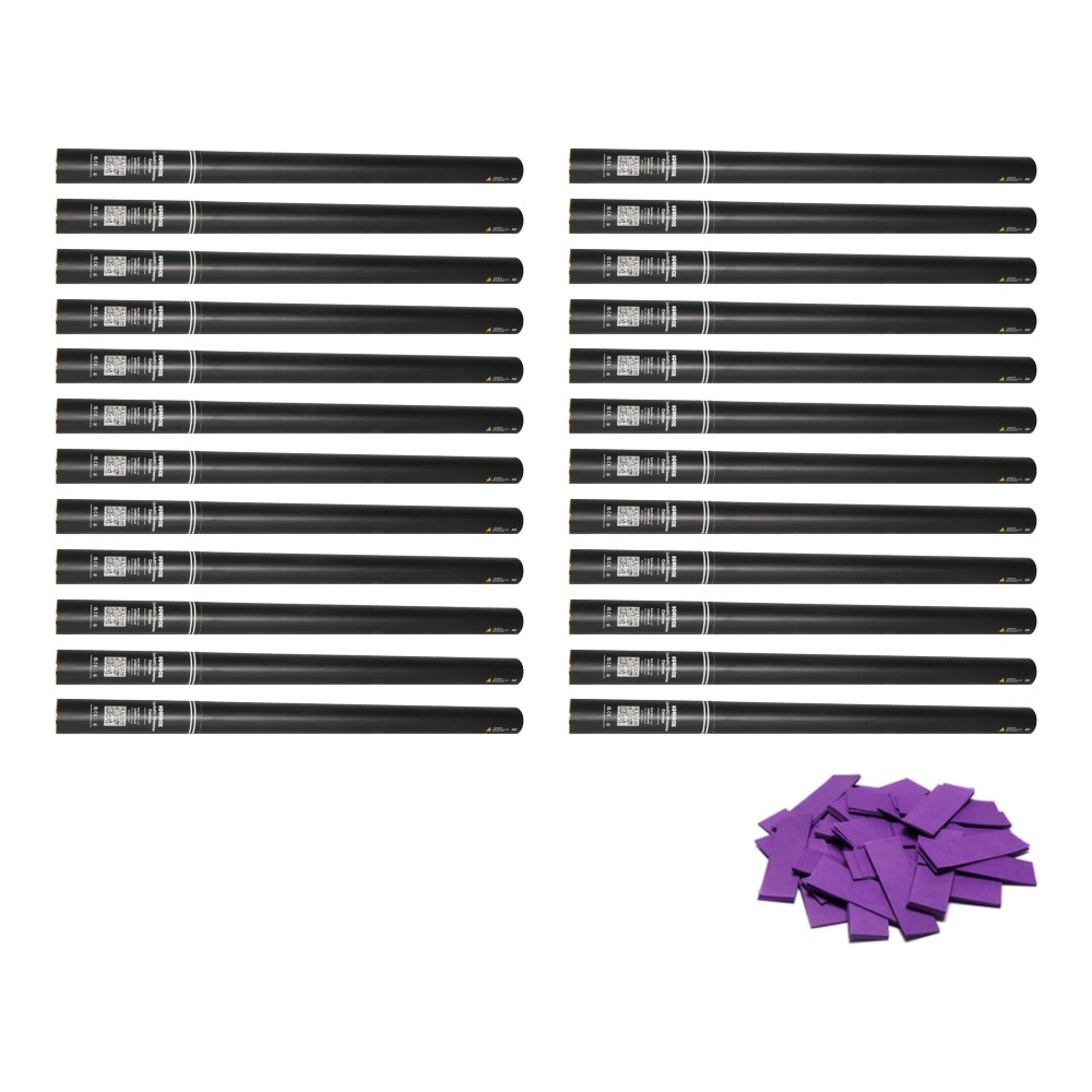 Equinox Handheld Confetti Cannon 80cm Purple (Pack of 24) Equinox Handheld Confetti Cannon 80cm Purple - pack of 24