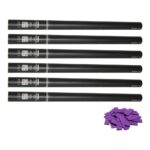 Equinox Handheld Confetti Cannon 80cm Purple - pack of 6