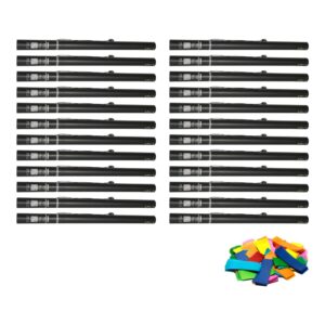 Equinox Electric Confetti Cannon 80cm Multicoloured 55mmØ (CONF80MU) - pack of 24
