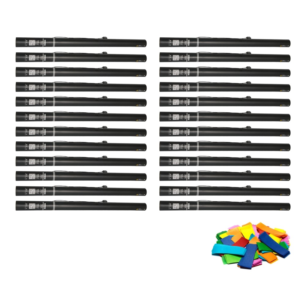 Equinox Electric Confetti Cannon 80cm Multicoloured 55mmØ (CONF80MU) (Pack of 24) Equinox Electric Confetti Cannon 80cm Multicoloured 55mmØ (CONF80MU) - pack of 24