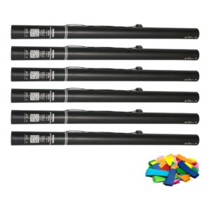 Equinox Electric Confetti Cannon 80cm Multicoloured 55mmØ (CONF80MU) - pack of 6