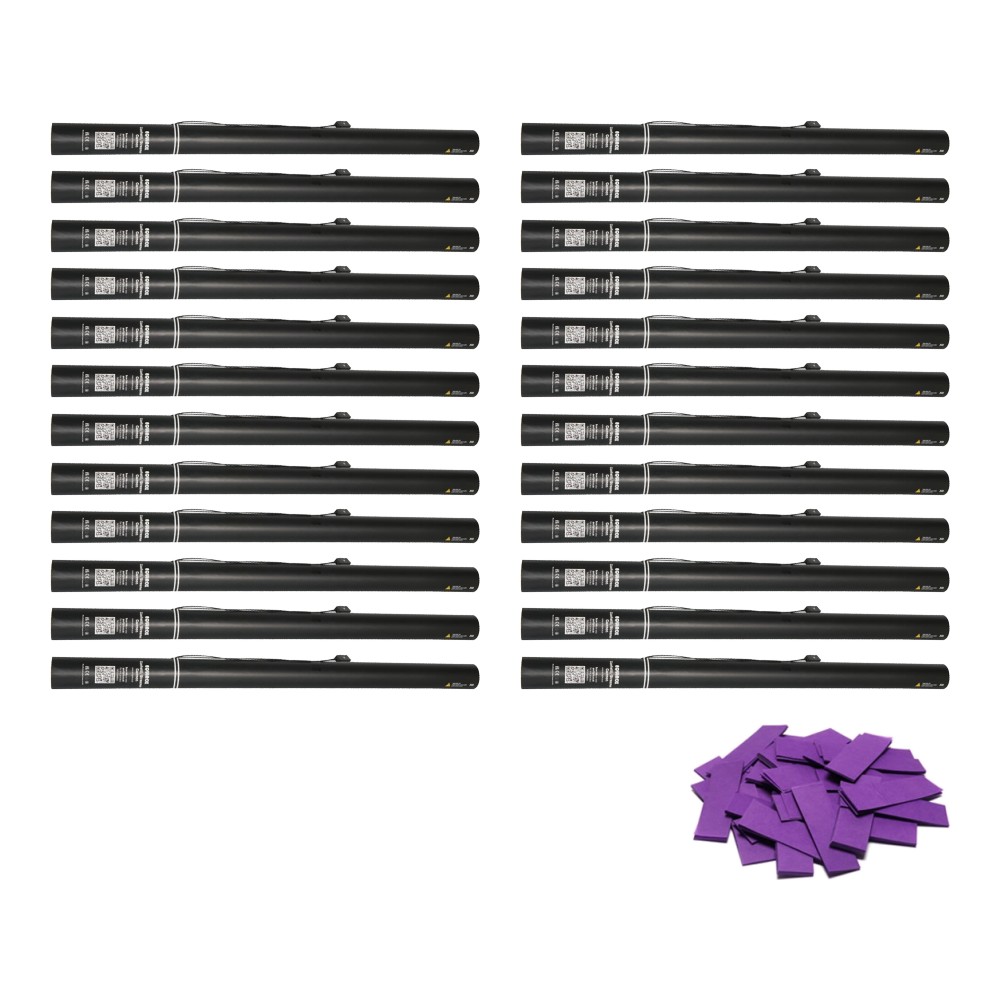 Equinox Electric Confetti Cannon 80cm Purple Slow-Fall Confetti (Pack of 24) Equinox Electric Confetti Cannon 80cm Purple Slow-Fall Confetti - pack of 24