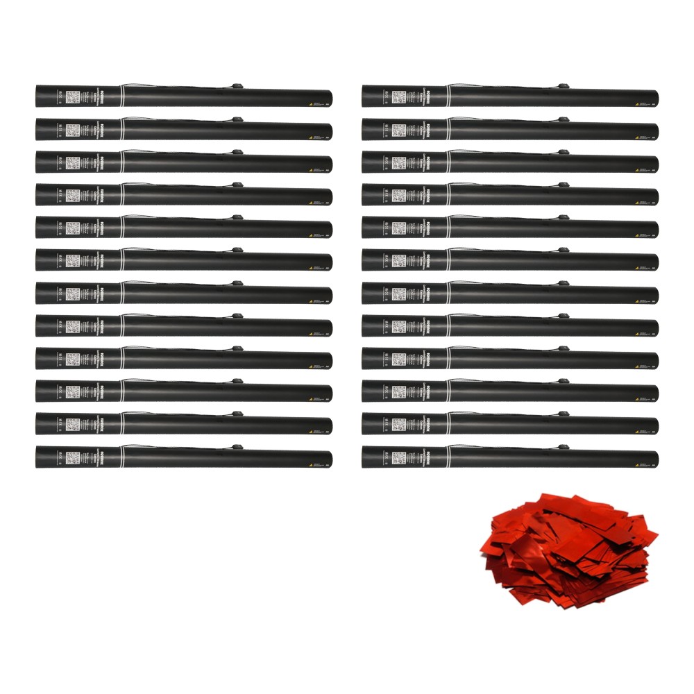 Equinox Electric Confetti Cannon 80cm Red Metallic PVC Pre-Filled (CONF80RM) (Pack of 24) Equinox Electric Confetti Cannon 80cm Red Metallic PVC Pre-Filled (CONF80RM) - pack of 24